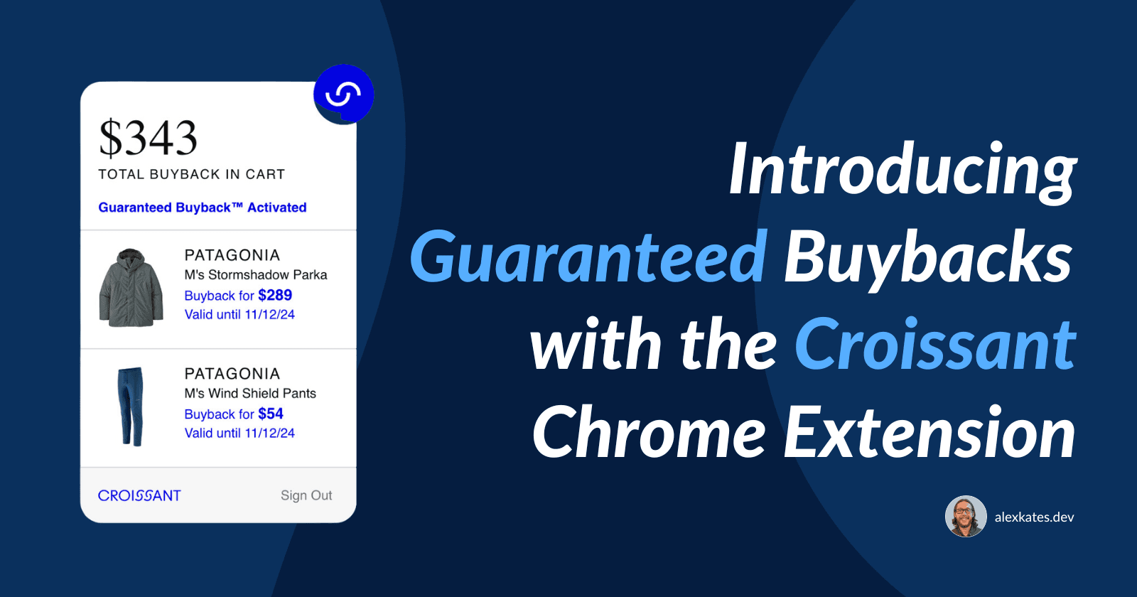 Introducing Guaranteed Buybacks with the Croissant Chrome Extension